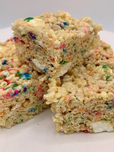 Dairy-Free Cake Batter Rice Crispy Treat