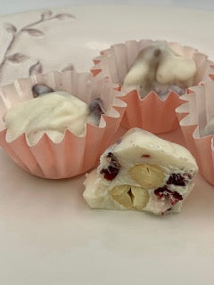 Dairy-Free White Chocolate Cranberry Cashew Cup