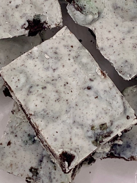 Dairy-Free Mint Cookie Fudge